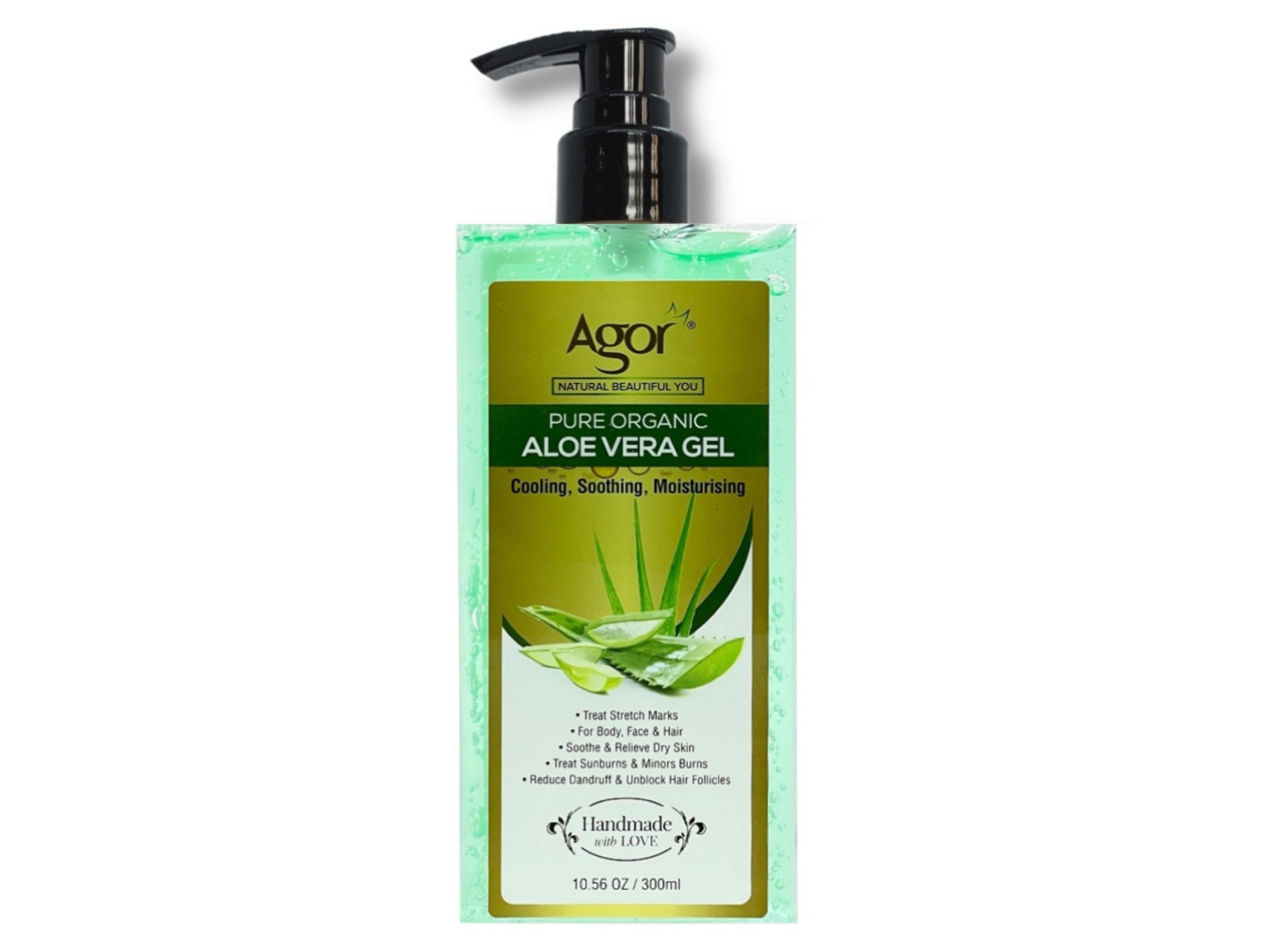 Agor Pure Organic Aloe Vera Gel (300ml)