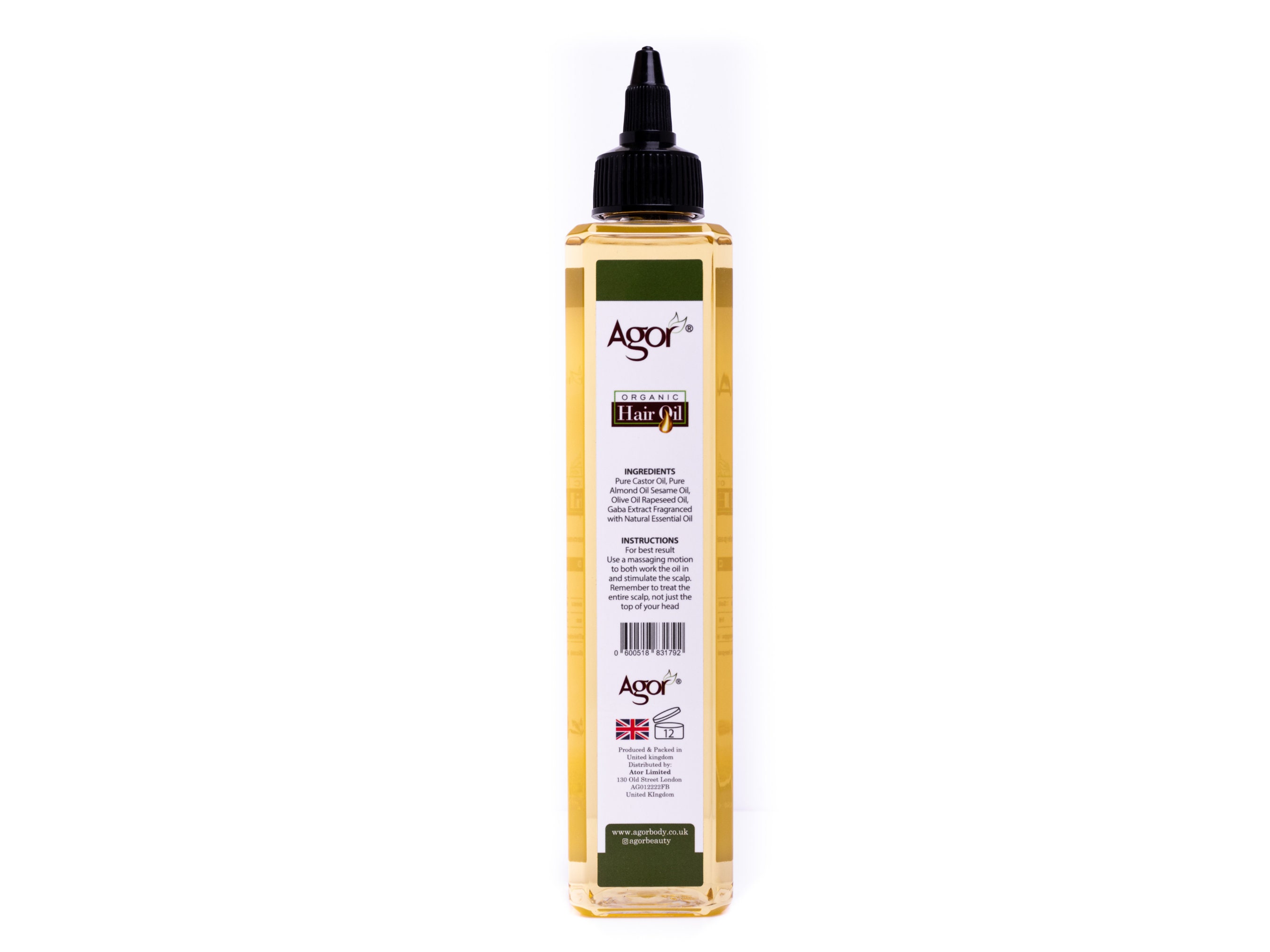 Agor 100 Organic Hair Oil 250ml for Luxurious Locks natural Hair