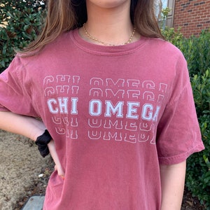Chi Omega Sorority Spiegel T-Shirt Chi O Chio