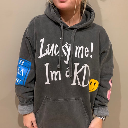 Kappa Delta Lucky Me I'm a KD Sorority Sweatshirt Hoodie - Etsy