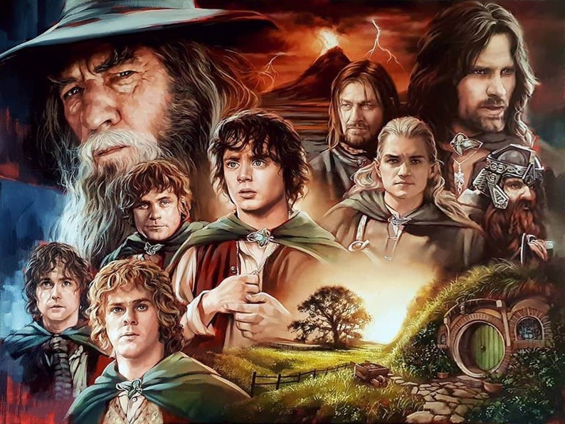 The Lord of the Rings 5D Diamond Painting Square Round Etsy