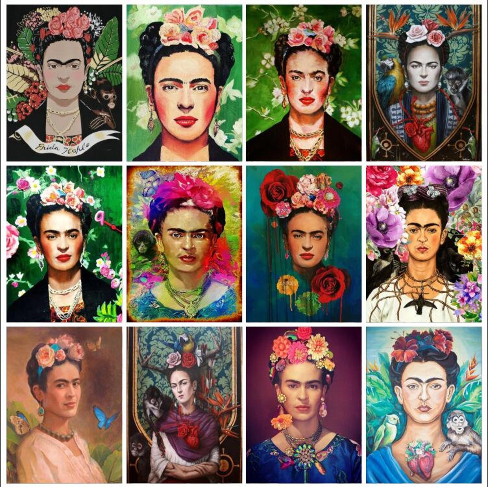 Frida Kahlo DIY Diamond Painting 5D Full Square/Round Drill | Etsy