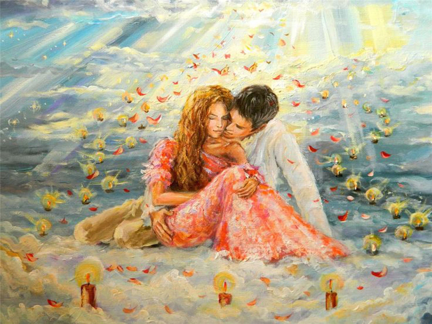 Full diamond painting lovers romantic candlelight 5D DIY Etsy