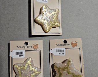 Hand Made Little Star Shaped Pin - Etsy