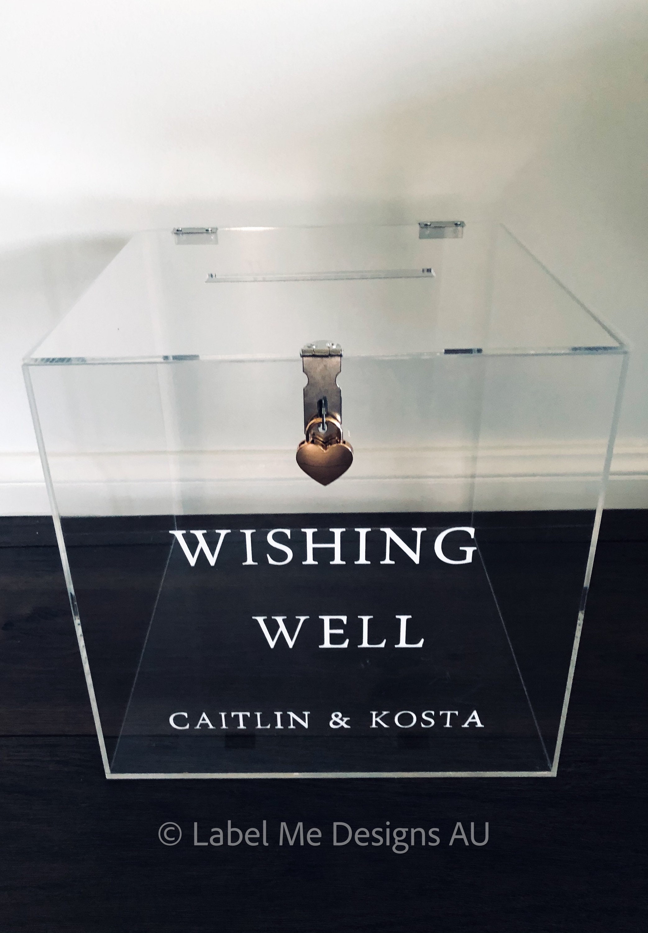 Clear Acrylic Wishing Well Cards Box Clear Wishing Well L Etsy Australia