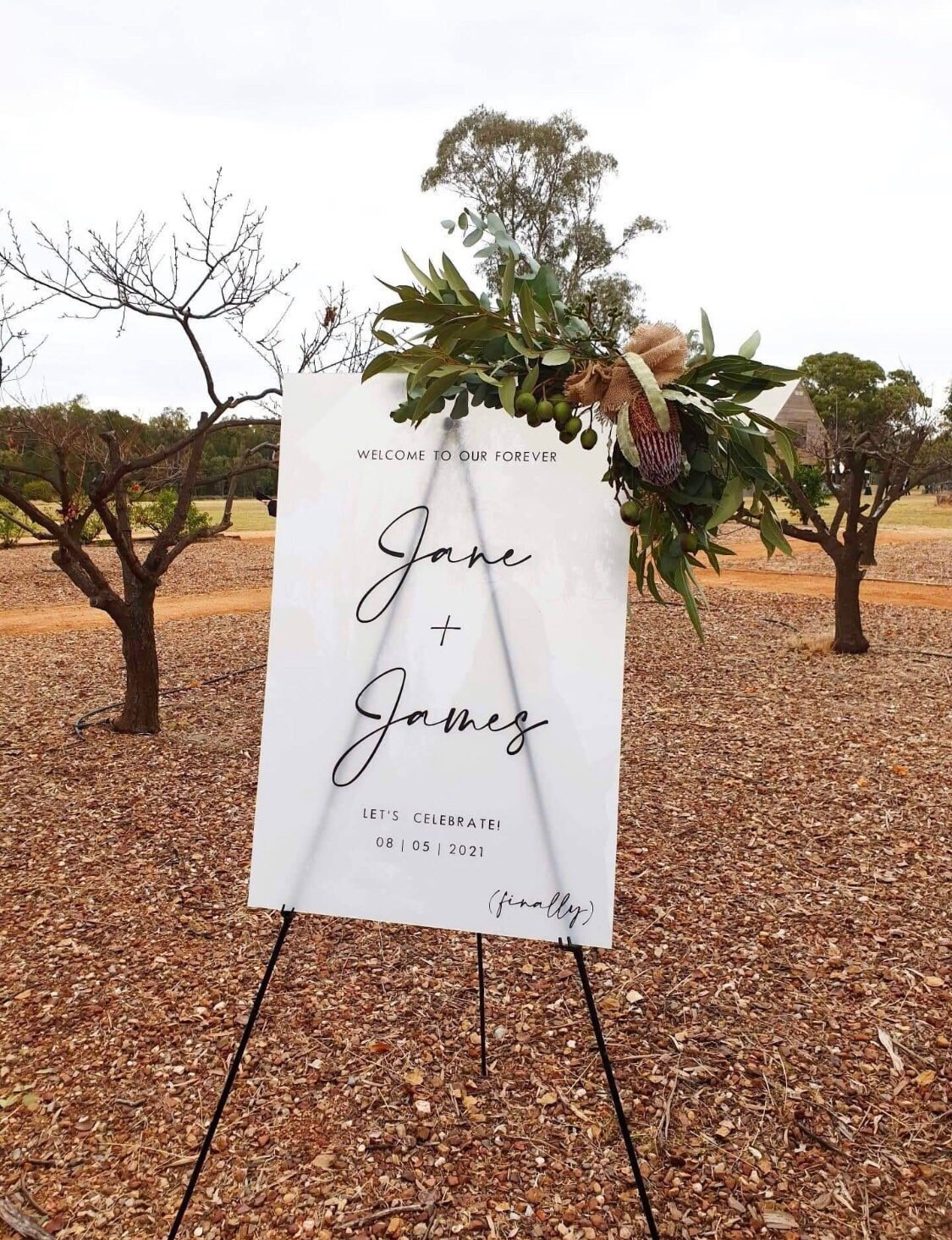A1 Acrylic Wedding Sign Personalised Sign Wedding Etsy Australia