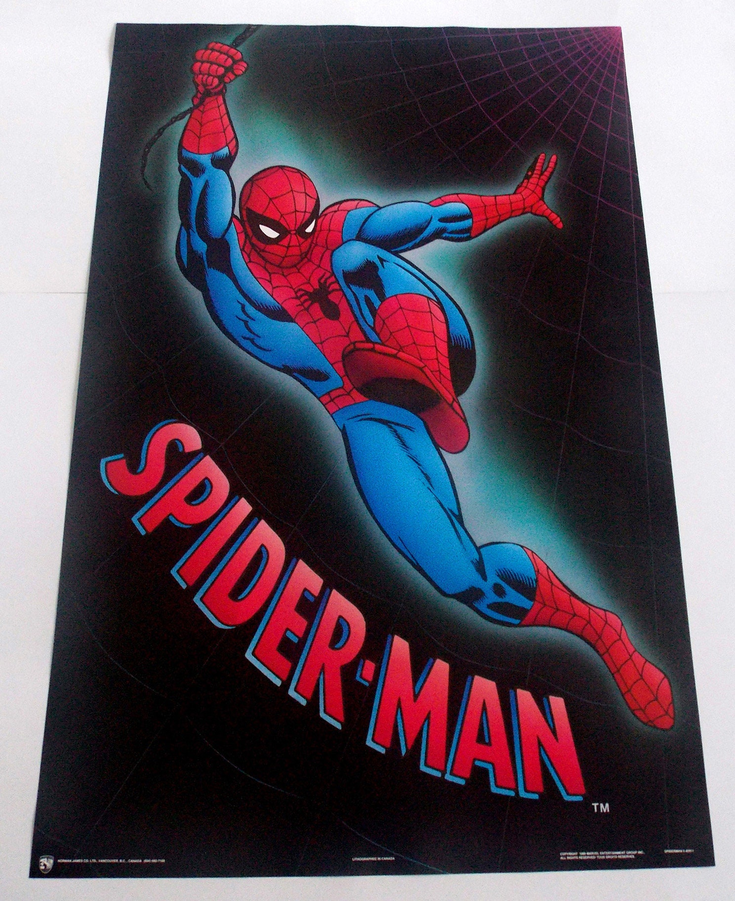 SPIDERMAN POSTER From 1989, Marvel Comics, Vintage and Rare - Etsy ...