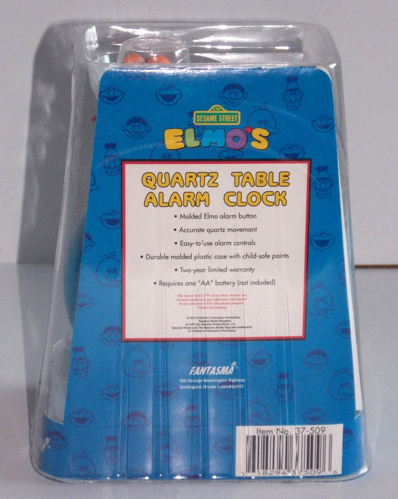 SESAME STREET Elmo Alarm Clock From 1997 Etsy
