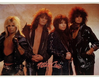 MOTLEY CRUE Group POSTER From 1987 Rare and Vintage!! - Etsy