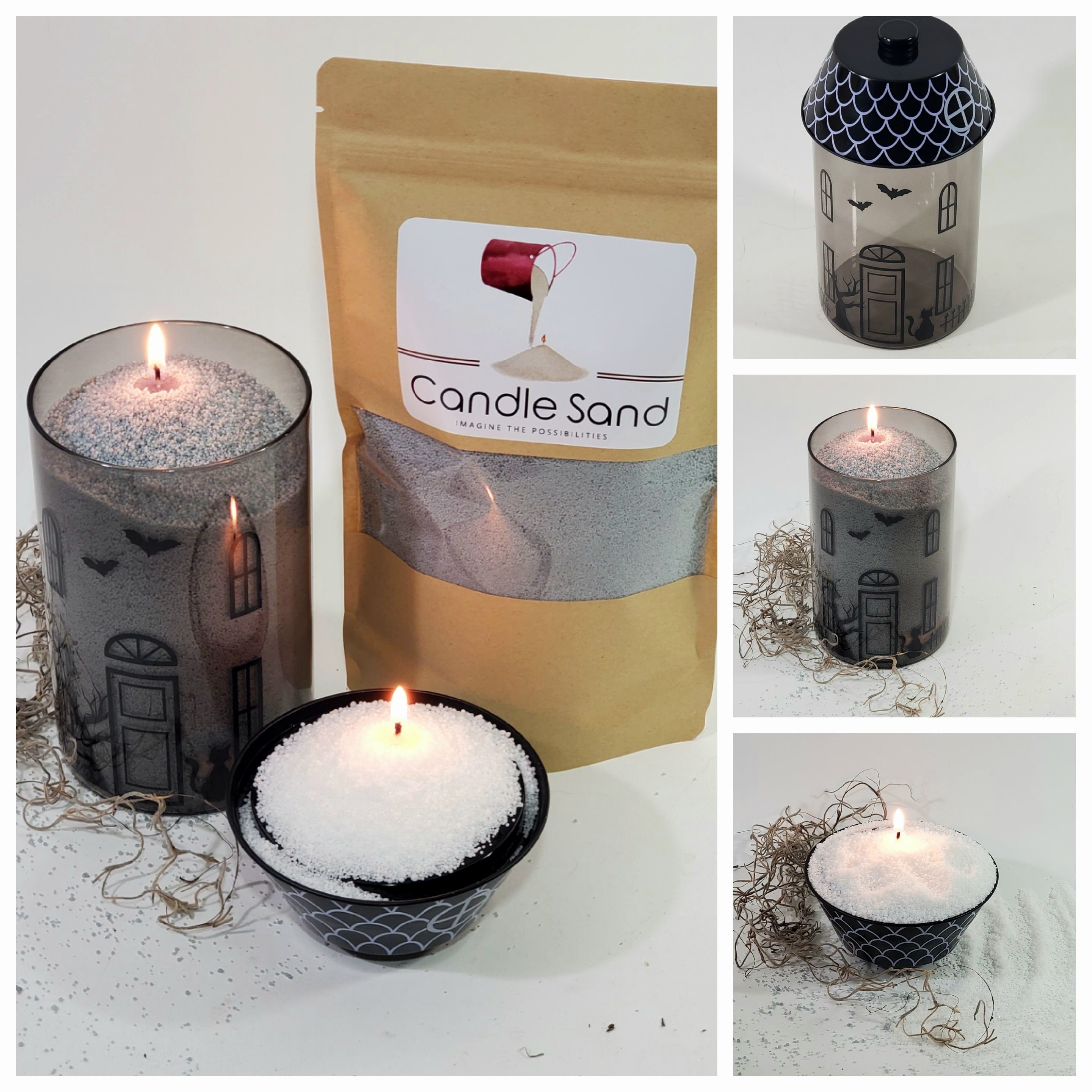  Sand Candle > Make Your Own Sand Candles Pour on Surface-  Floats on Water- Candle Making Supplies Personalized Candles - 1 lb Bag (2  Wicks Included) Beach (Natural)