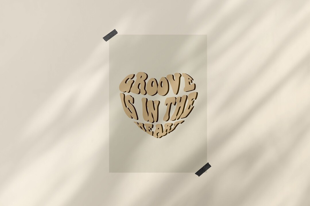 Groove is in the Heart Lyrics Deeelite A4 / A5 Print Etsy