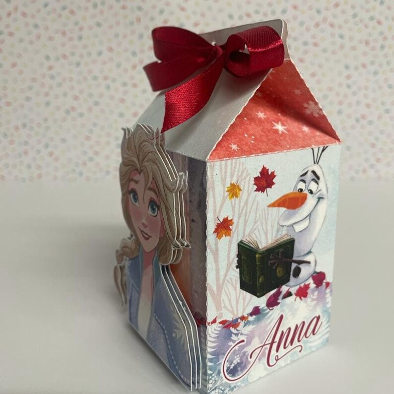 Frozen Elsa Favors Elsa Gift Boxes Frozen Party Decor Milk Etsy