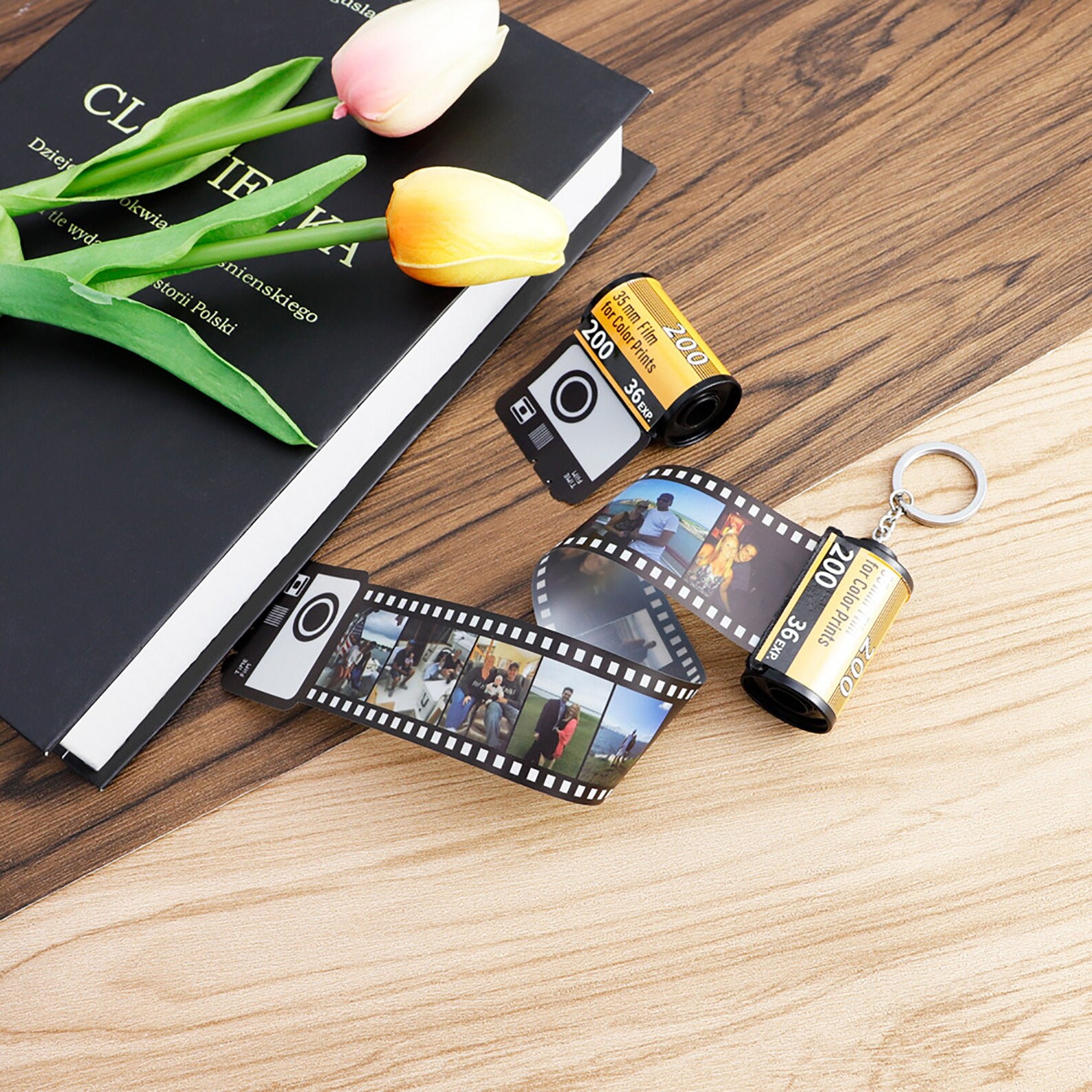 Personalized Photo Film Camera Roll KeychainReel Album Custom Etsy
