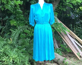 Vintage silk pleated Dress