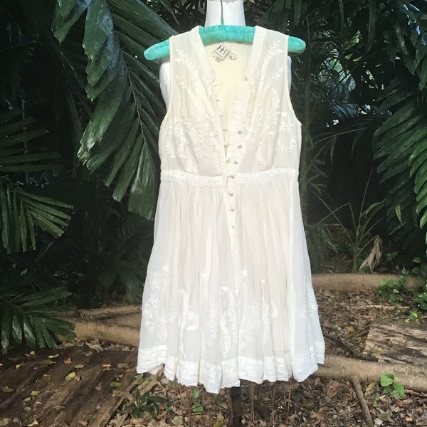 Haute Hippie cotton Dress with embroidery