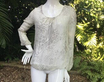 Silk and cotton  top