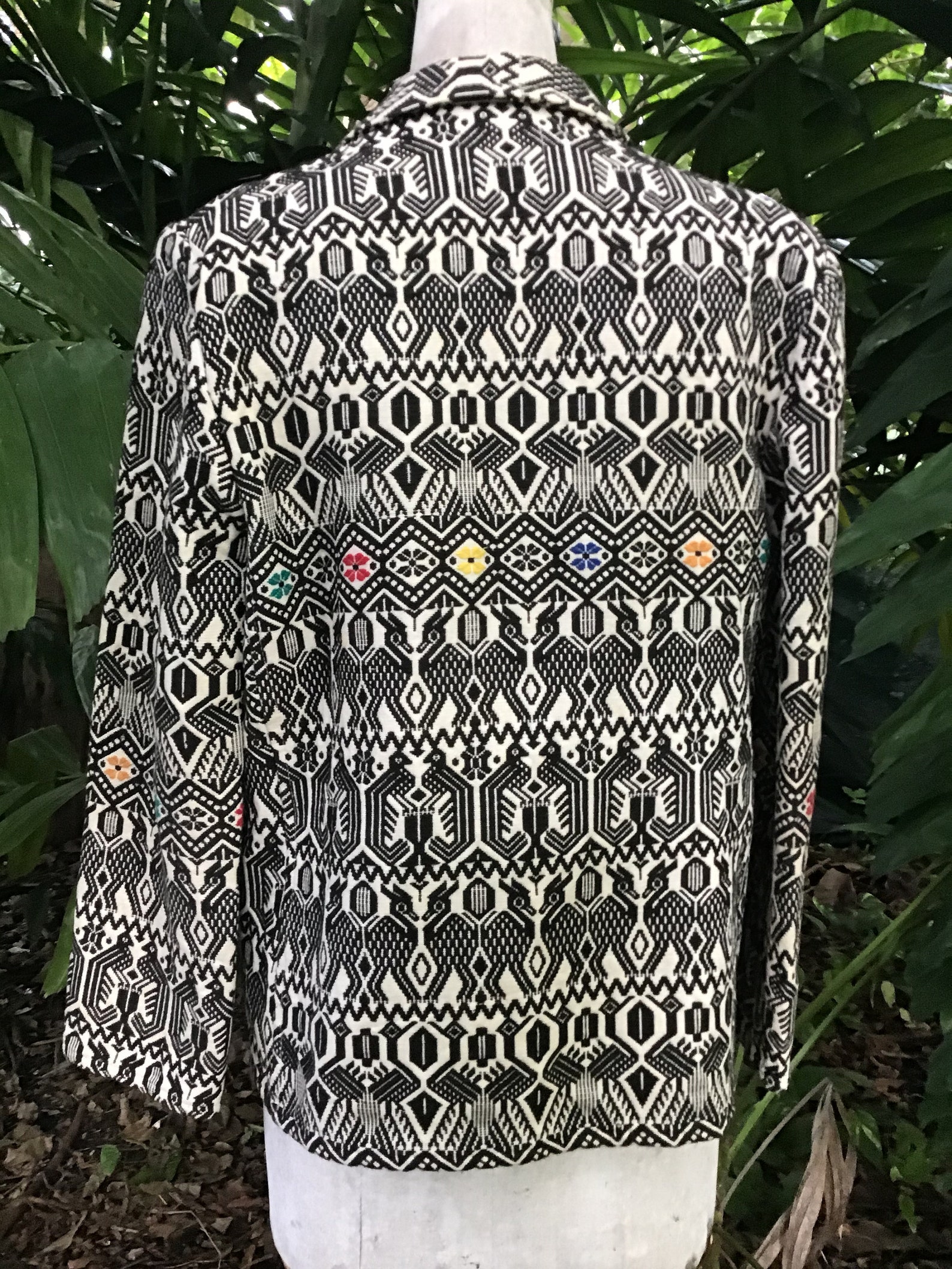 Cotton Jacket Handwoven Fabric Etsy