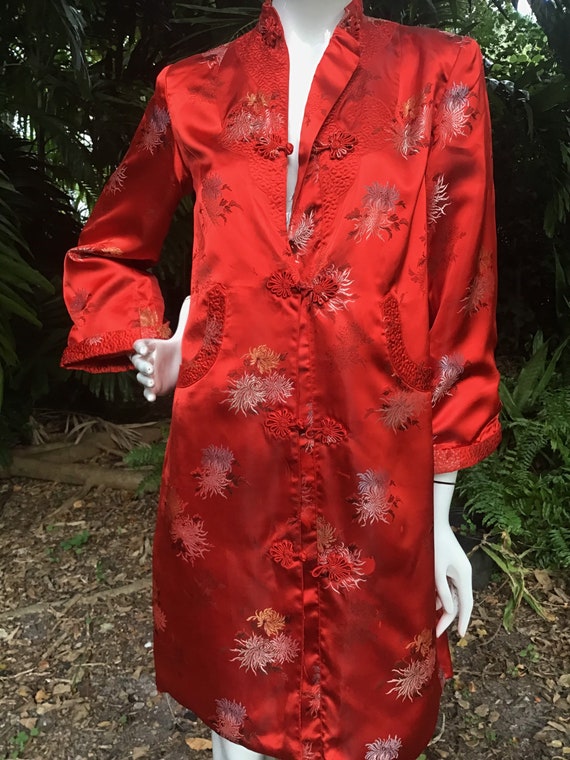 Vintage Chinese brocade silk Coat - image 2