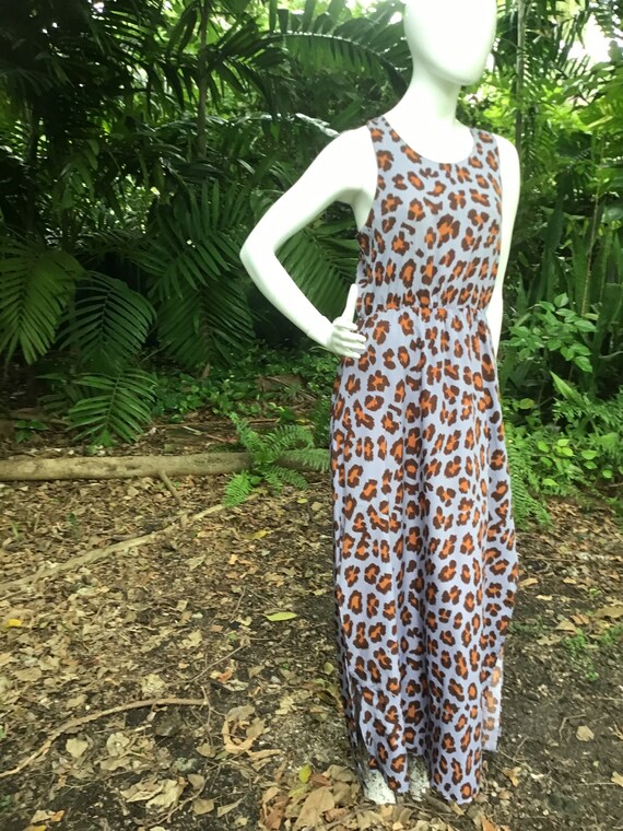 Vintage 80s maxi Dress - image 6