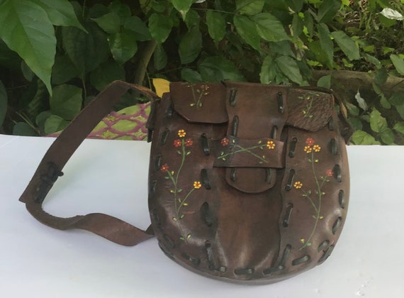 Vintage 1970s leather Bag - image 5