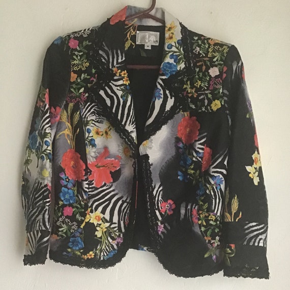 【プリン】patchwork embroidery lace jacket プリン】patchwork embroidery lace jacket PATCHWORK