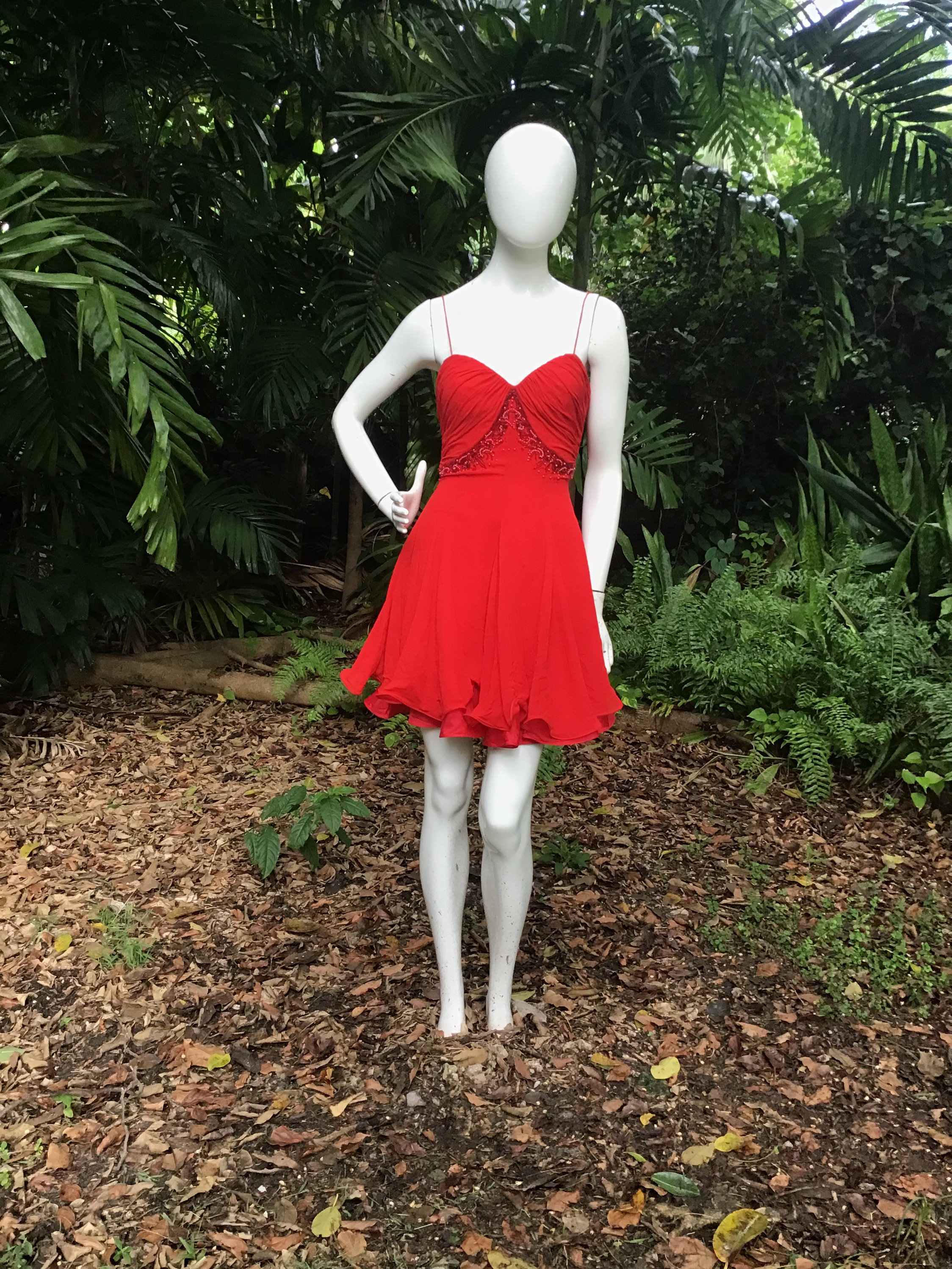 vintage cache beaded dress HMD396 last item! vintage cache beaded dress the royal fairy halter dress! satin fabric and lace, so beautiful retails for 15-20k up on other vintage stores