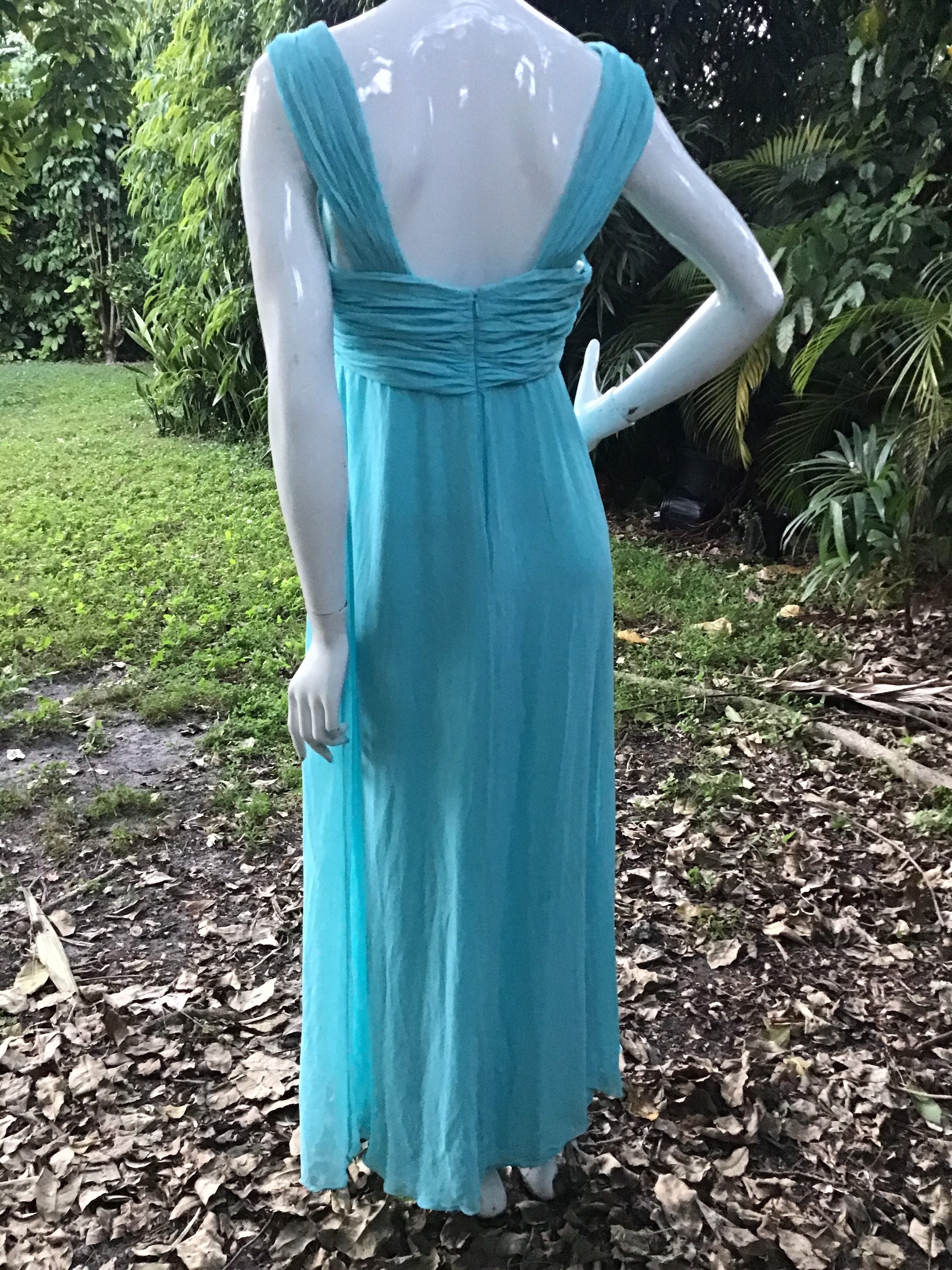 Marchesa Notte Silk Maxi Dress