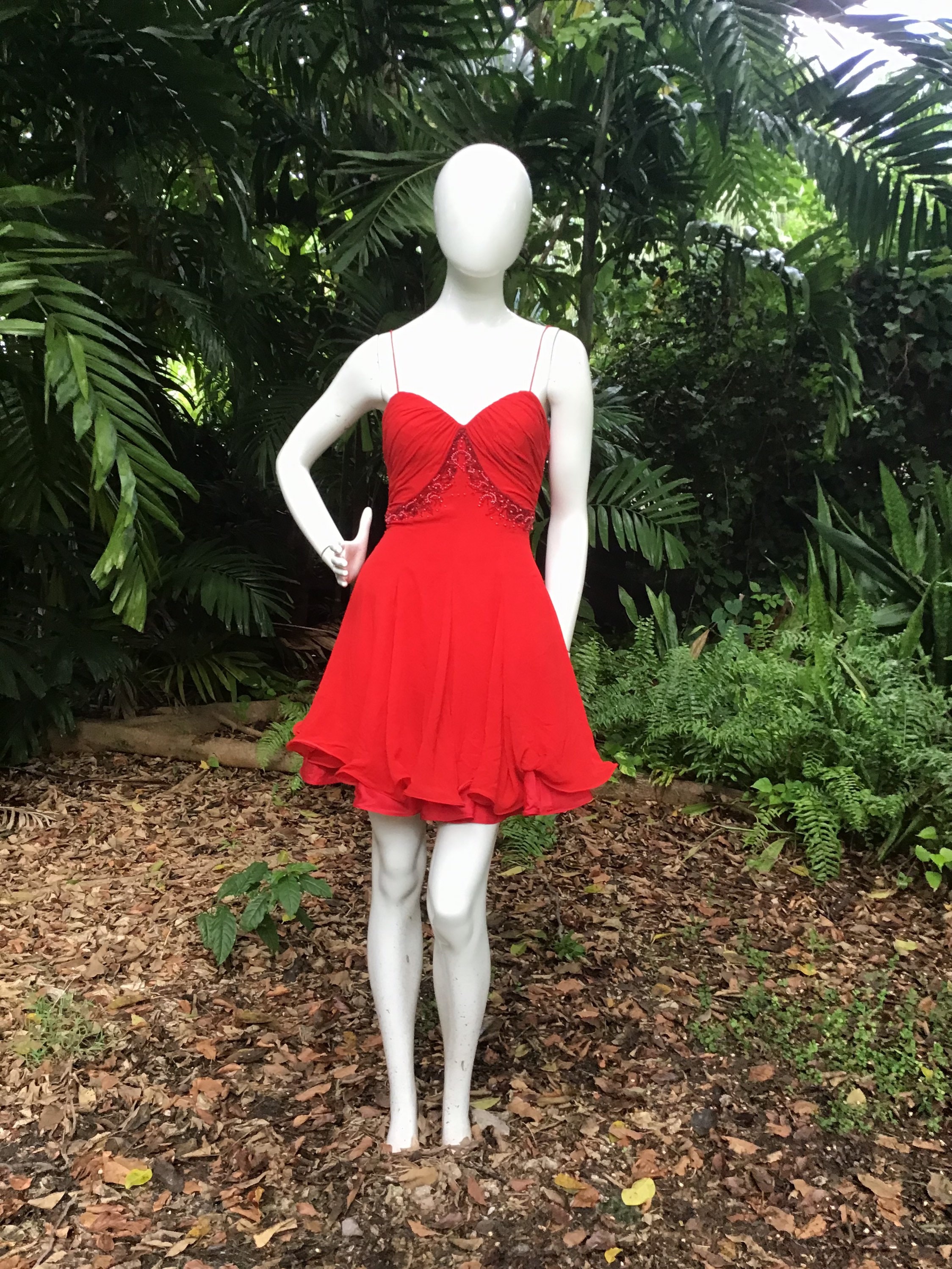 Vintage Cache silk and beaded Dress