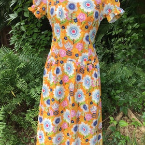 Cotton summer dress 1980s image 4