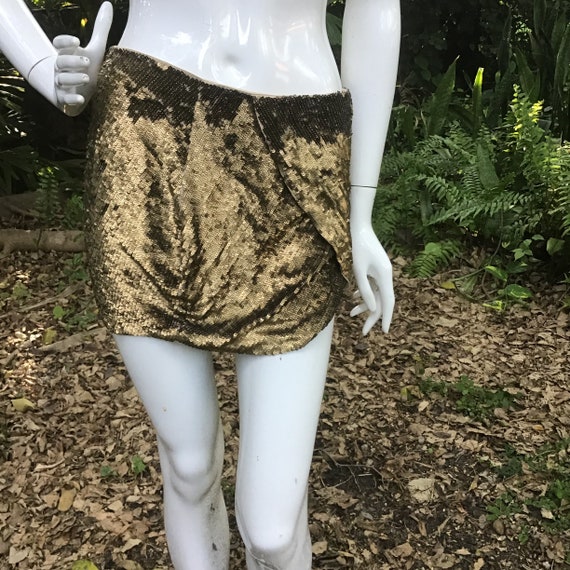 Vintage haute hippie sequins skirt