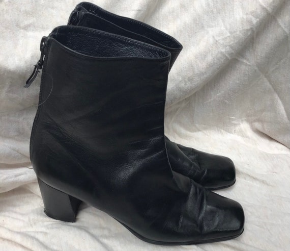 Vintage 90s Stuart Weizmann leather boots - image 4