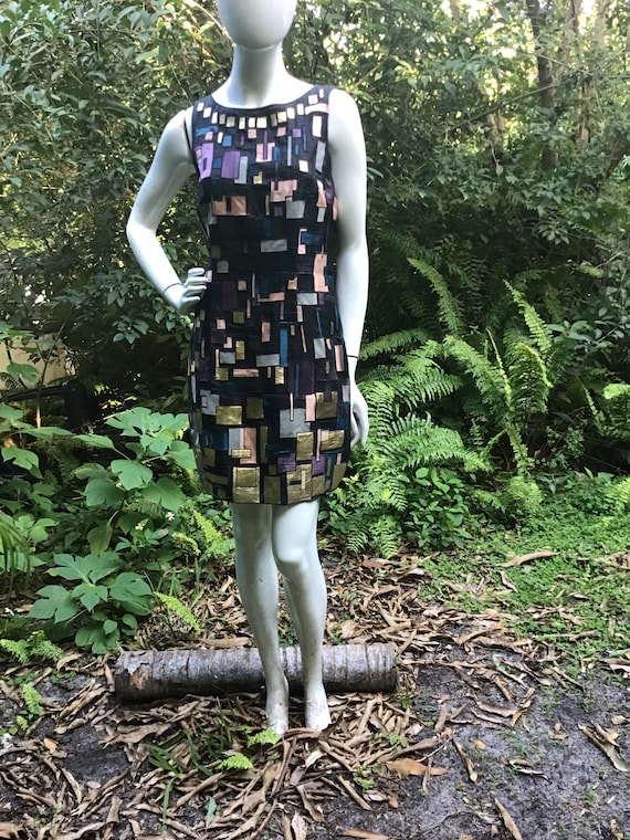 Buy Vintage Silk Catherine Malandrino Dress With Leather Inserts Online in  India - Etsy