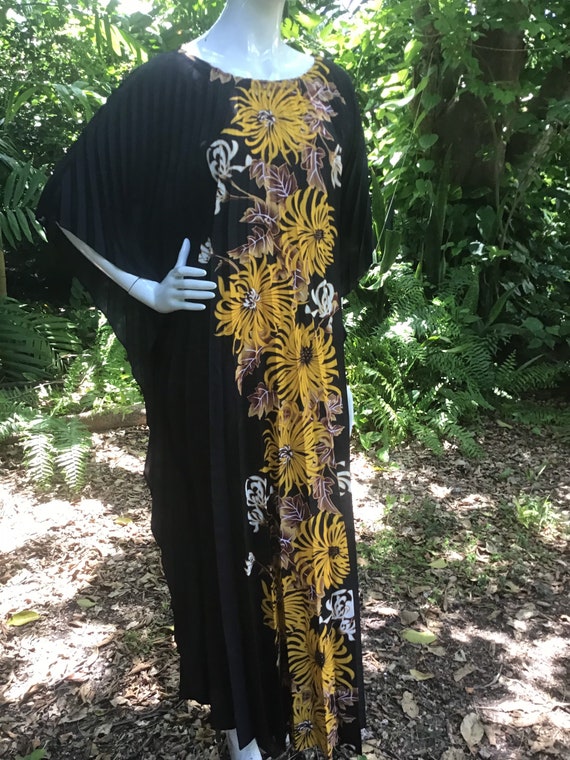 Vintage 60s poly lightweight kaftan - image 2