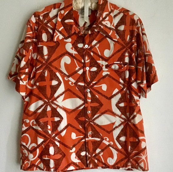 1960s cotton short sleeve shirt from California - image 1