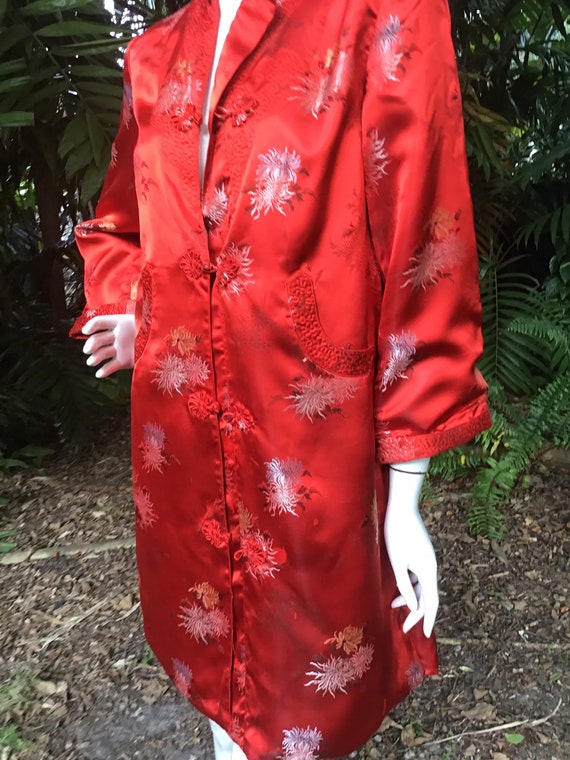 Vintage Chinese brocade silk Coat - image 9