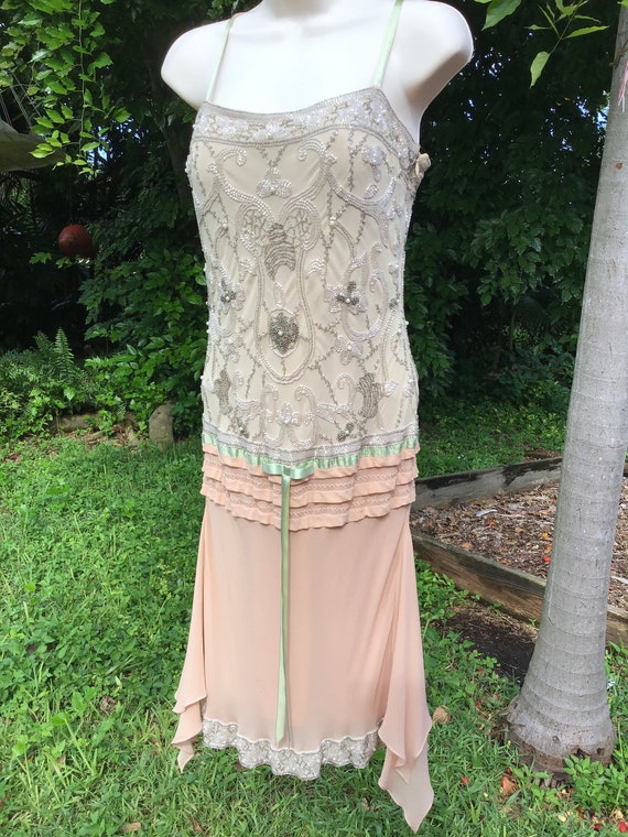 Vintage 1980s beaded dress
