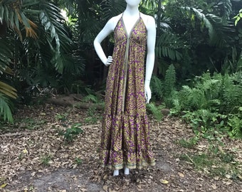 Vintage halter neck summer dress