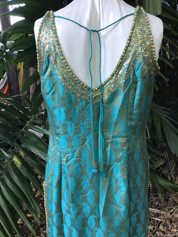 Vintage dress in silk/satin - image 8