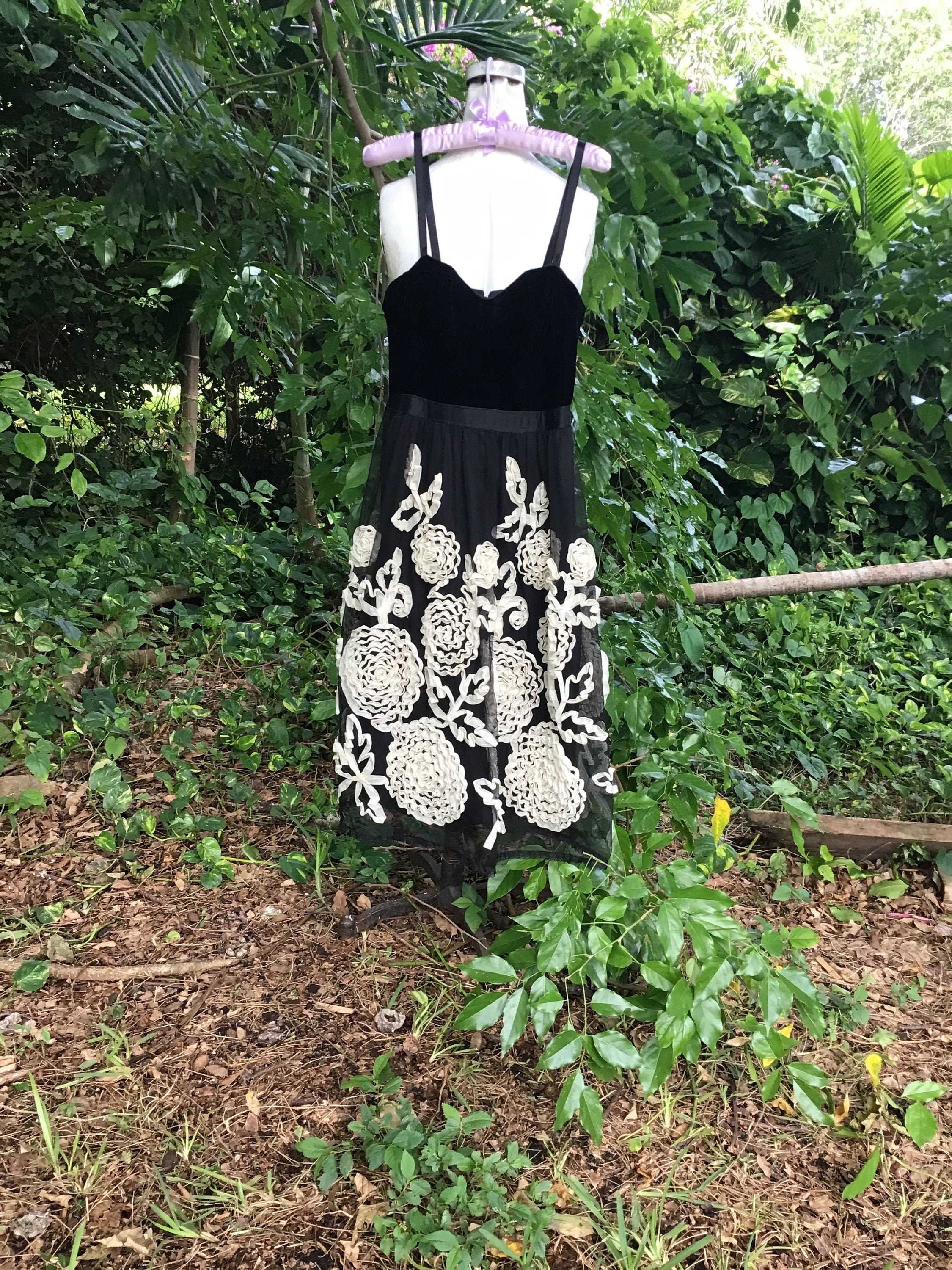 Vintage Nanette Lepore Velvet and Tulle Dress - Etsy Vintage Nanette Lepore Velvet and Tulle Dress - Etsy