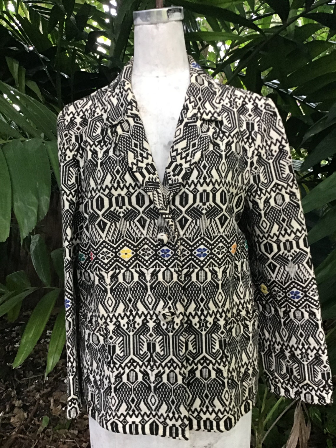 Cotton Jacket Handwoven Fabric Etsy