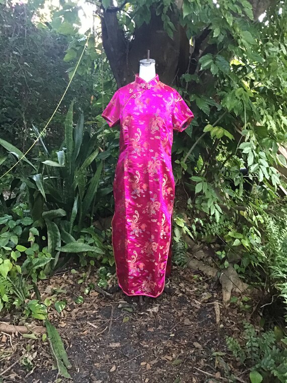 Vintage Chinese maxi Dress - Gem