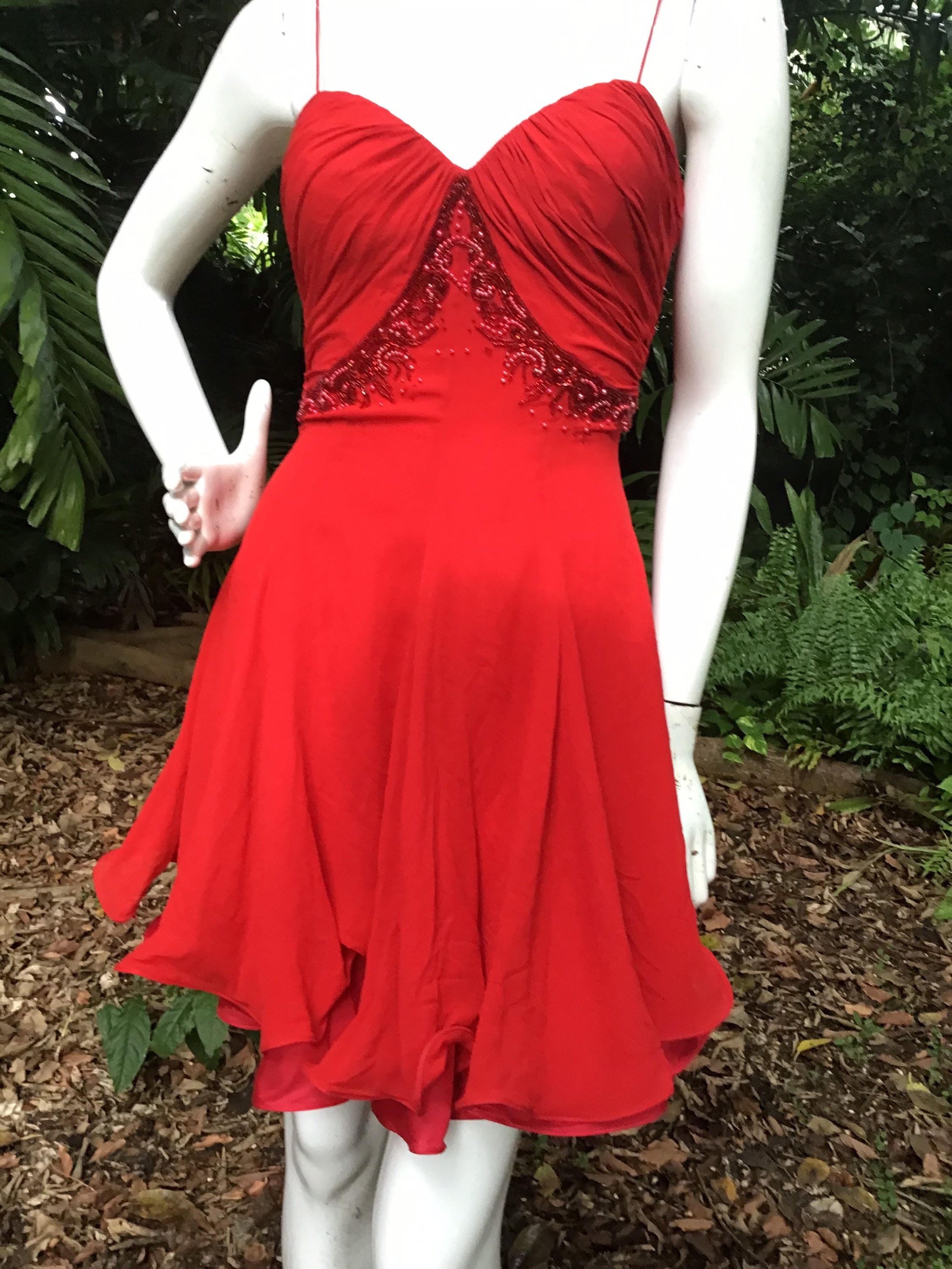 Vintage Cache silk and beaded Dress Vintage Cache silk and beaded Dress