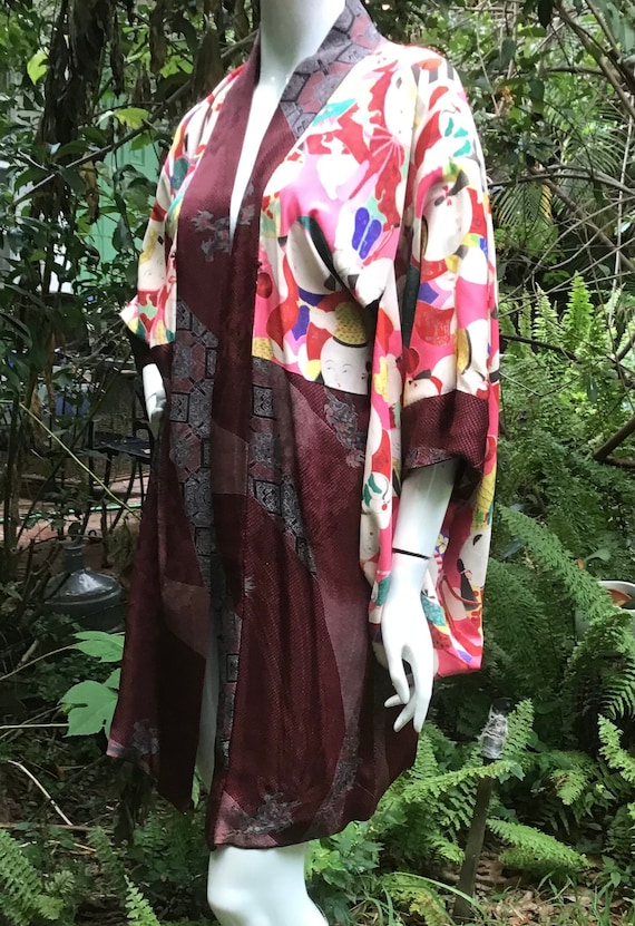 Vintage reversible kimona Japanese