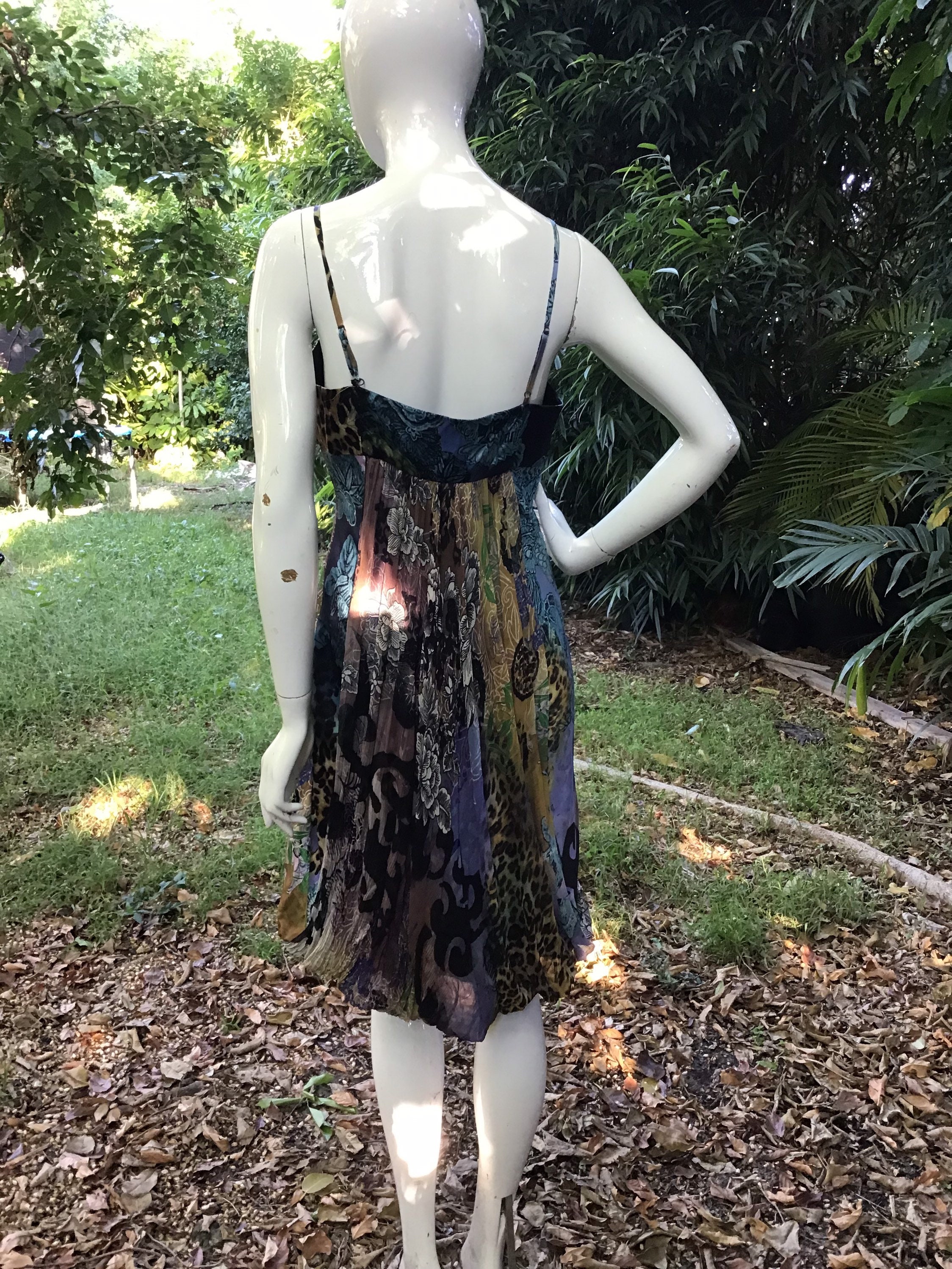 Vintage Silk with Sequins Alberto Makali Dress