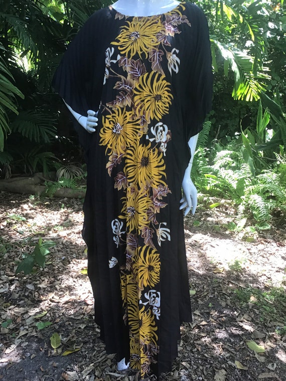 Vintage 60s poly lightweight kaftan - image 7