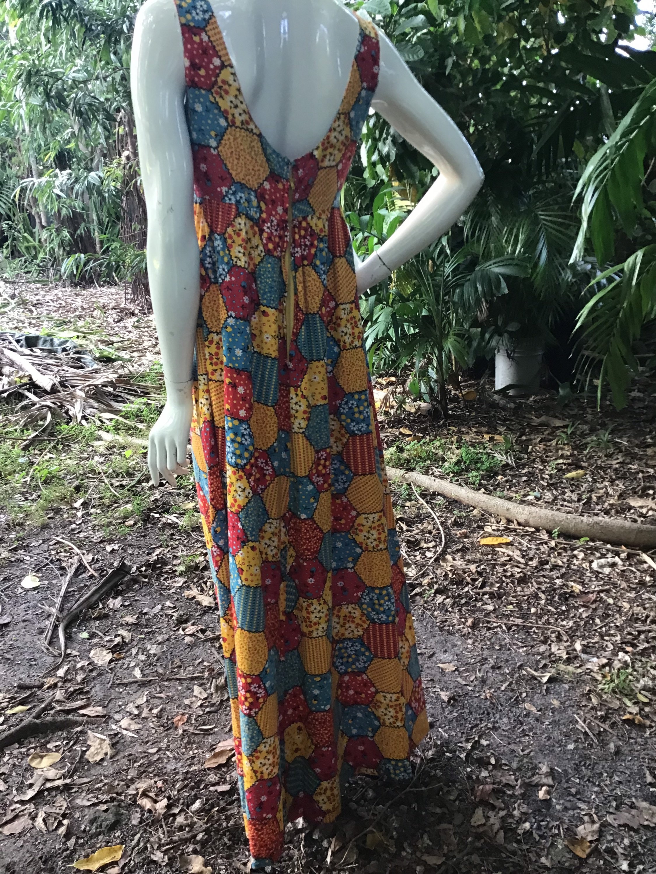 ヴィンテージワンピース Maxi dress マキシ ドレス 70 年代