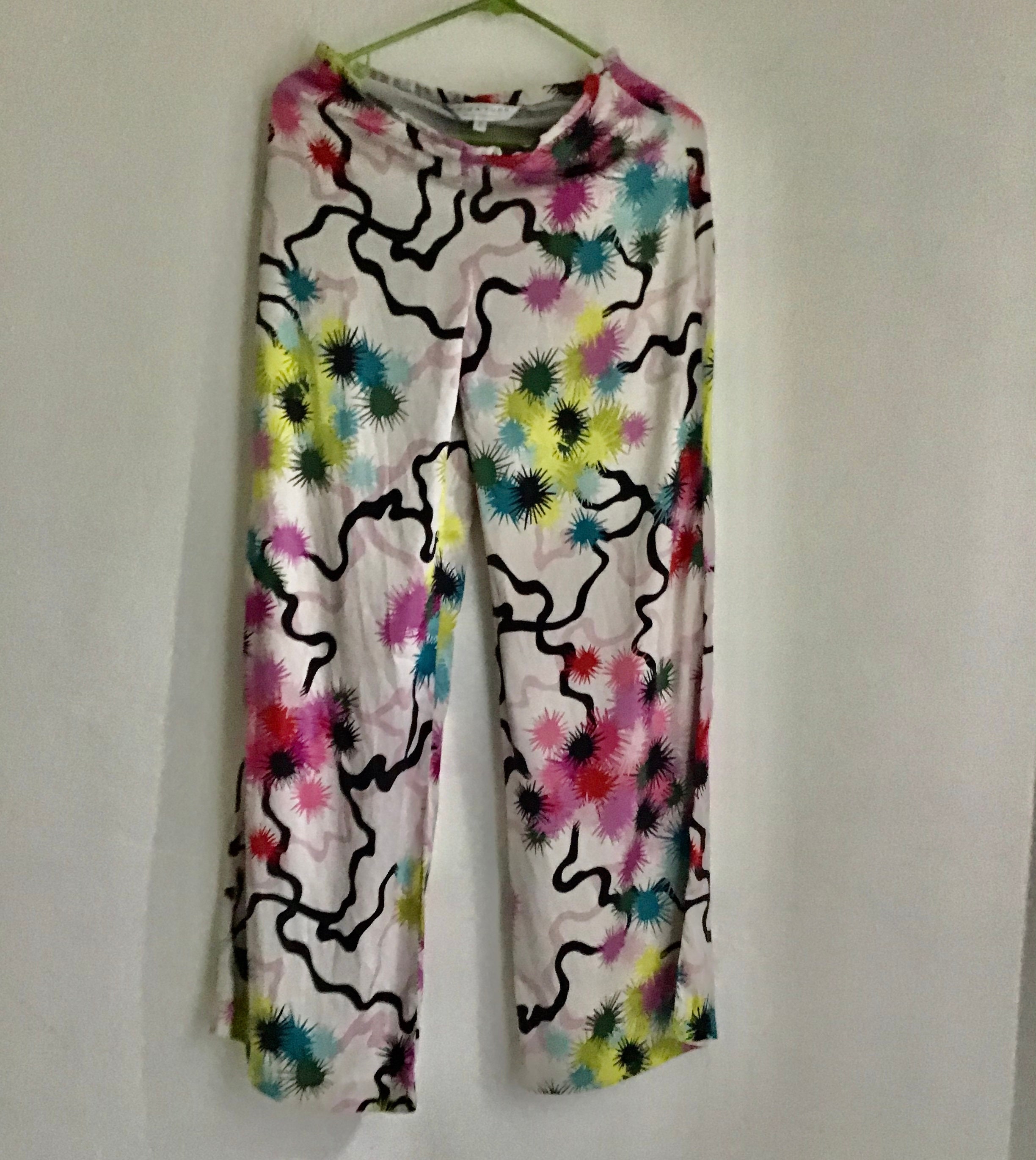 Silk Trina Turk Pants | Etsy