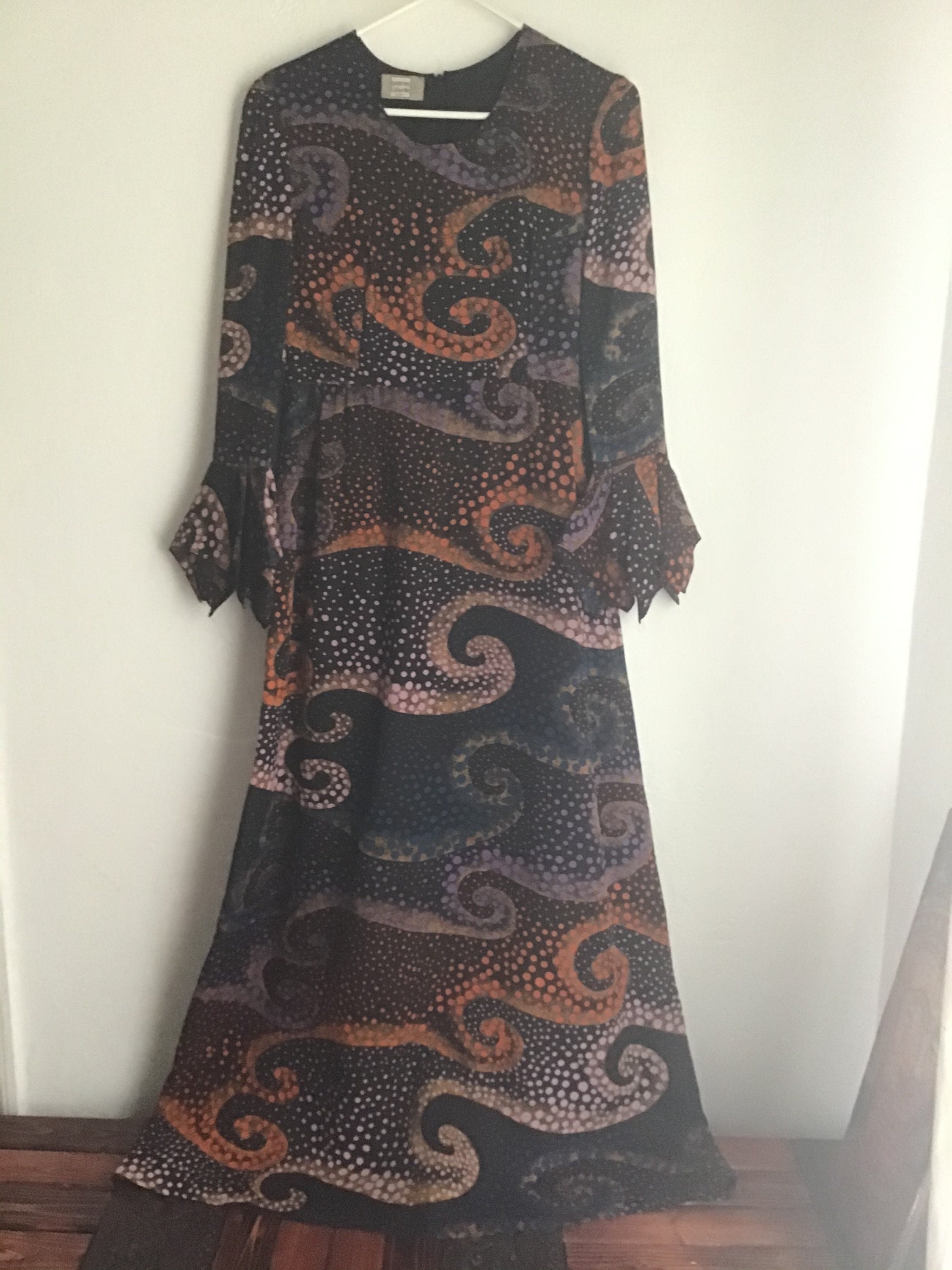 Retro Maxi Dress 1960s