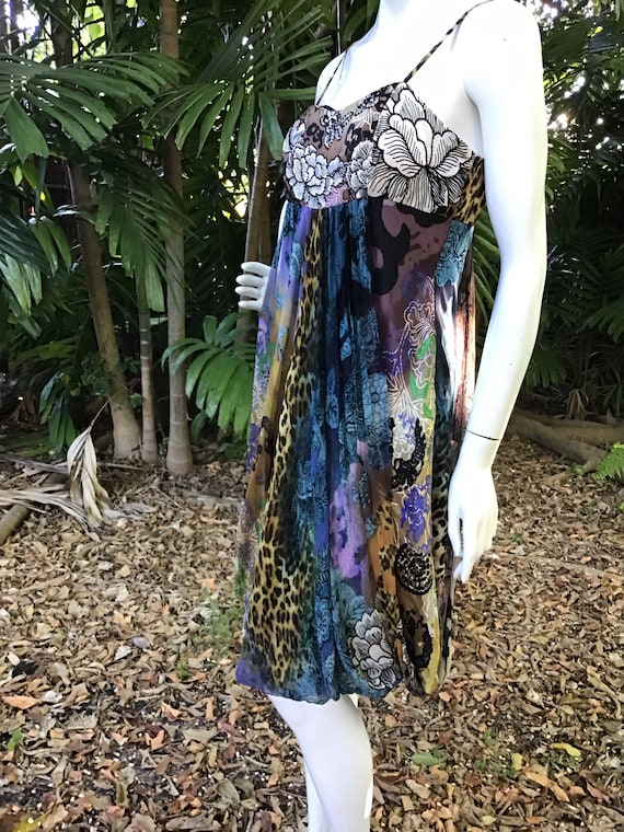 Buy Vintage Silk With Sequins Alberto Makali Dress Online in India - Etsy