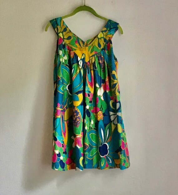 1970s hand made mini dress